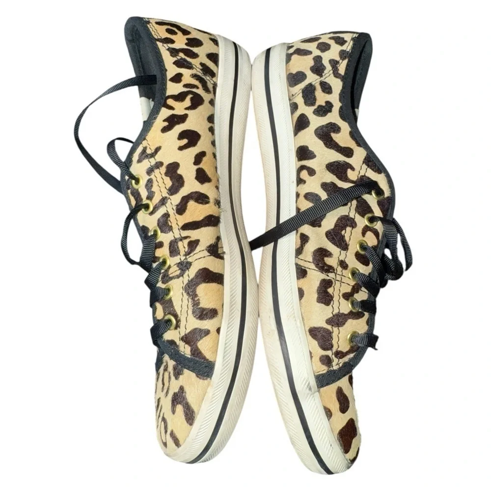 Kate Spade x Keds ‘Kickstart’ Leopard Calf Hair Low Top Sneaker